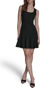 BCBG Lurex Knit Skater Dress
