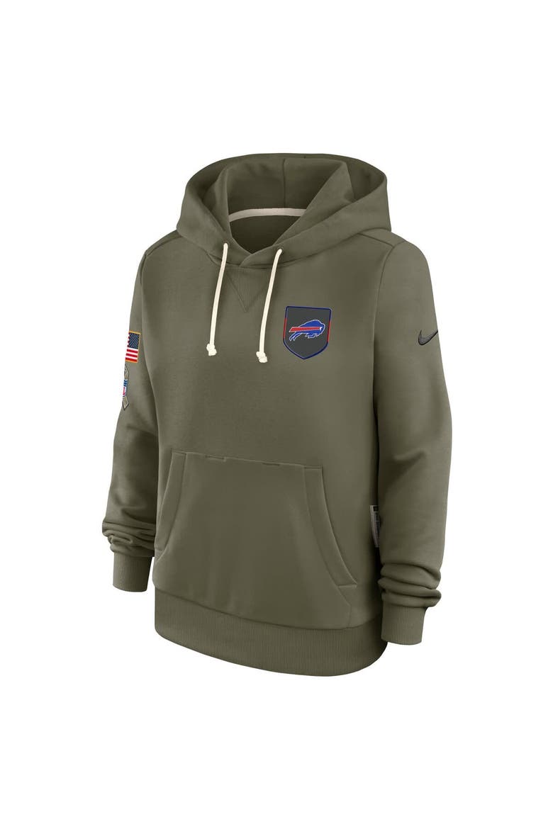 Women's Nike Olive Buffalo Bills 2025 Salute to Service Sideline Standard Issue Dri-FIT Hoodie, Alternate, color, Olive