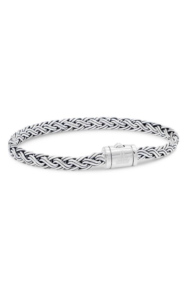 DEVATA Sterling Silver Chain Bracelet, Main, color, Silver