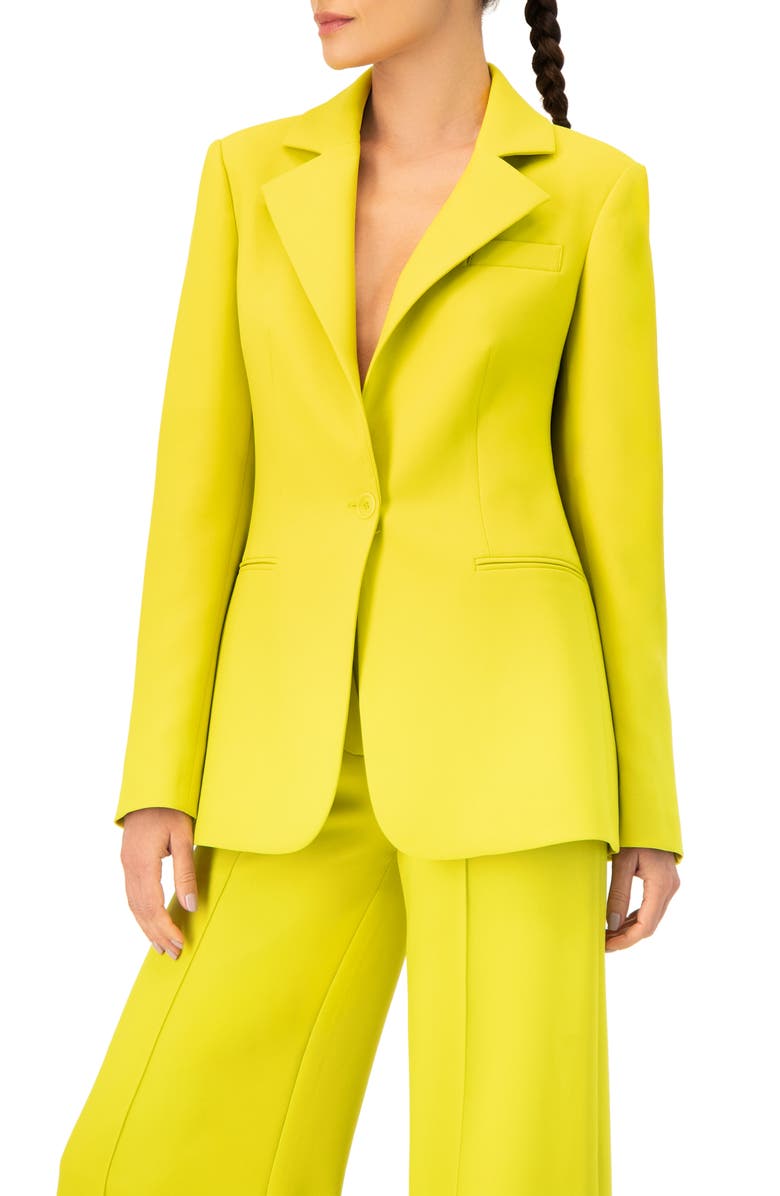IVONNE Single-Breasted Tailored  Blazer, Alternate, color, Green