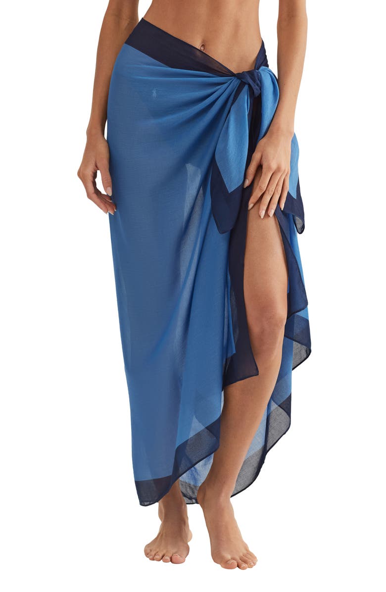 Polo Ralph Lauren Pony Cover-Up Pareo, Main, color, Periwinkle