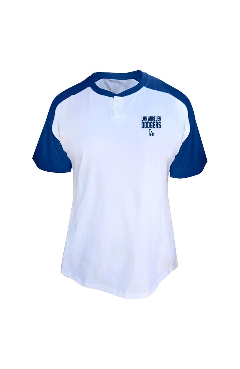 PROFILE Women's Profile Shohei Ohtani White Los Angeles Dodgers Plus Size Name & Number Raglan Henley T-Shirt, Alternate, color, White
