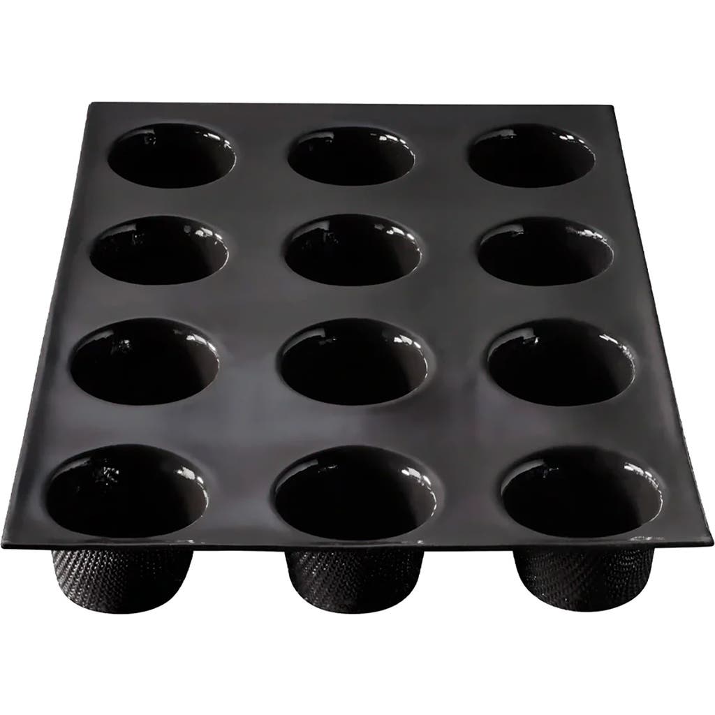 Silpat Flexipan 12 Muffins Premium Silicone Baking Pan In Black
