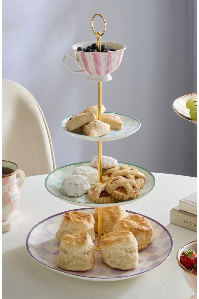 Wonderland Three Tier Sweet Stand, Alternate, color, MULTI