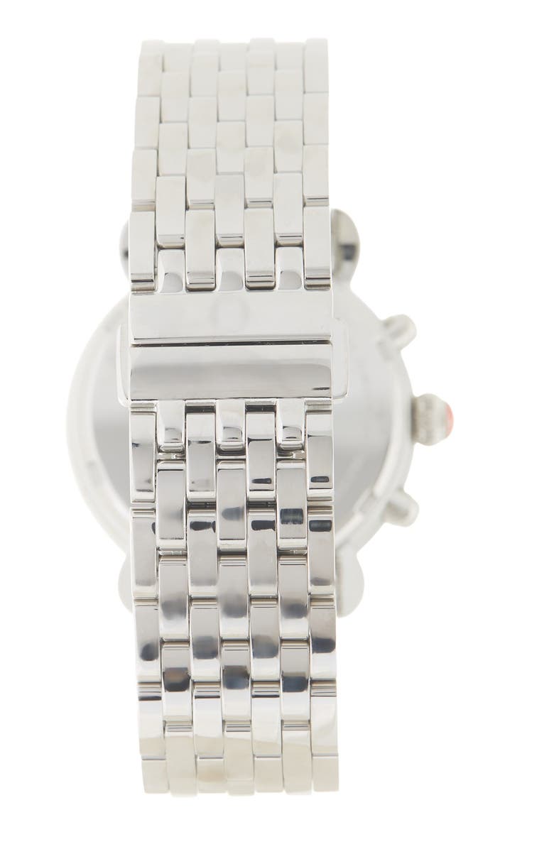 MICHELE Women's CSX Diamond Embellished Bracelet Watch, 38mm, Alternate, color, White