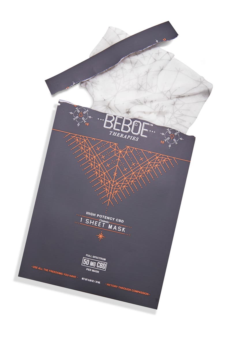 High Potency CBD Sheet Mask, Alternate, color, NO COLOR