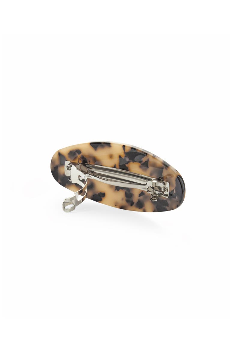 Jumbo Oval Barrette, Alternate, color, Blonde Tortoise