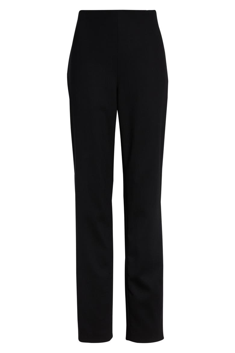 Stretch Wool Cigarette Pants, Alternate, color, BLACK
