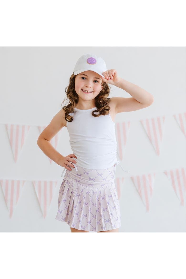 Smile Patch Baseball Hat, Alternate, color, White