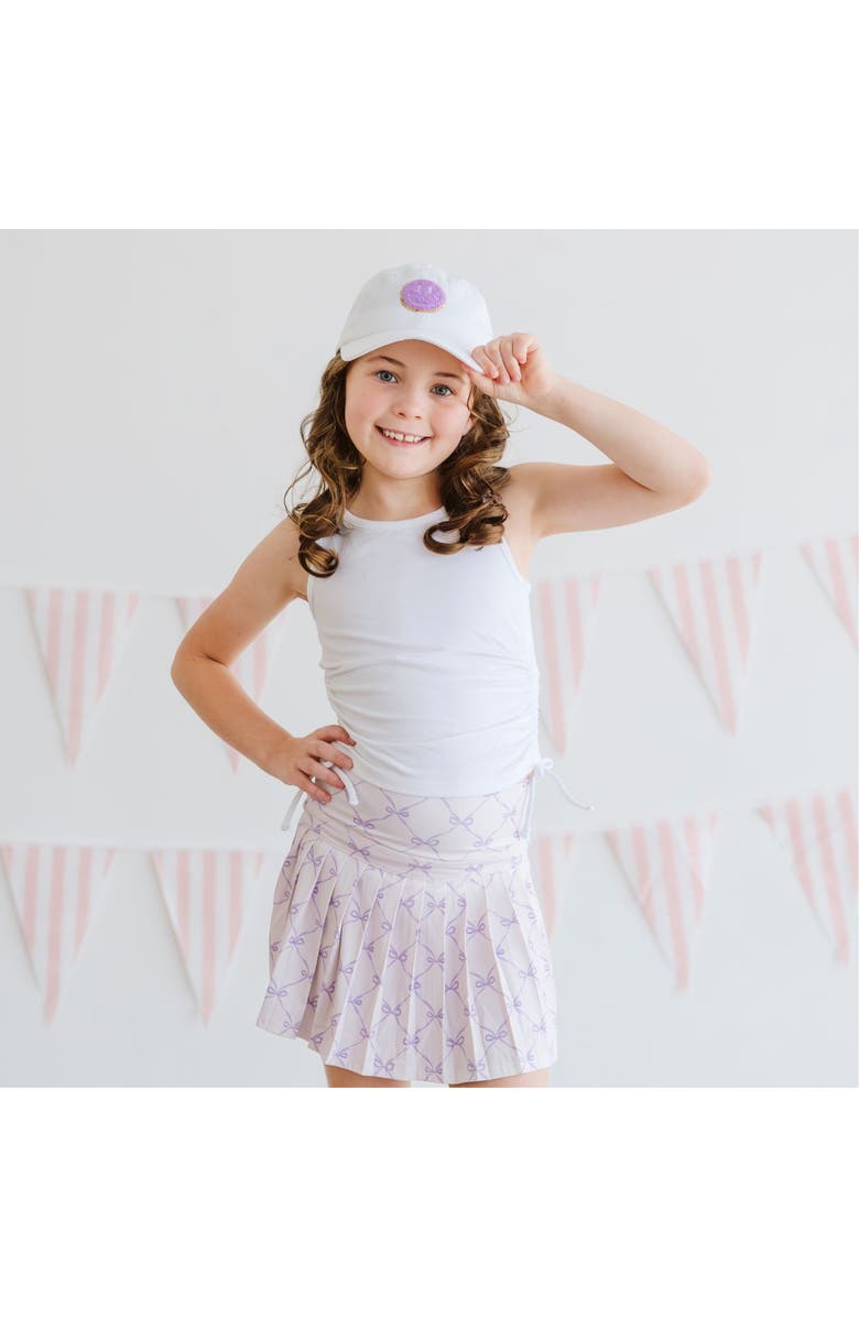 Sweet Wink Smile Patch Baseball Hat, Alternate, color, White