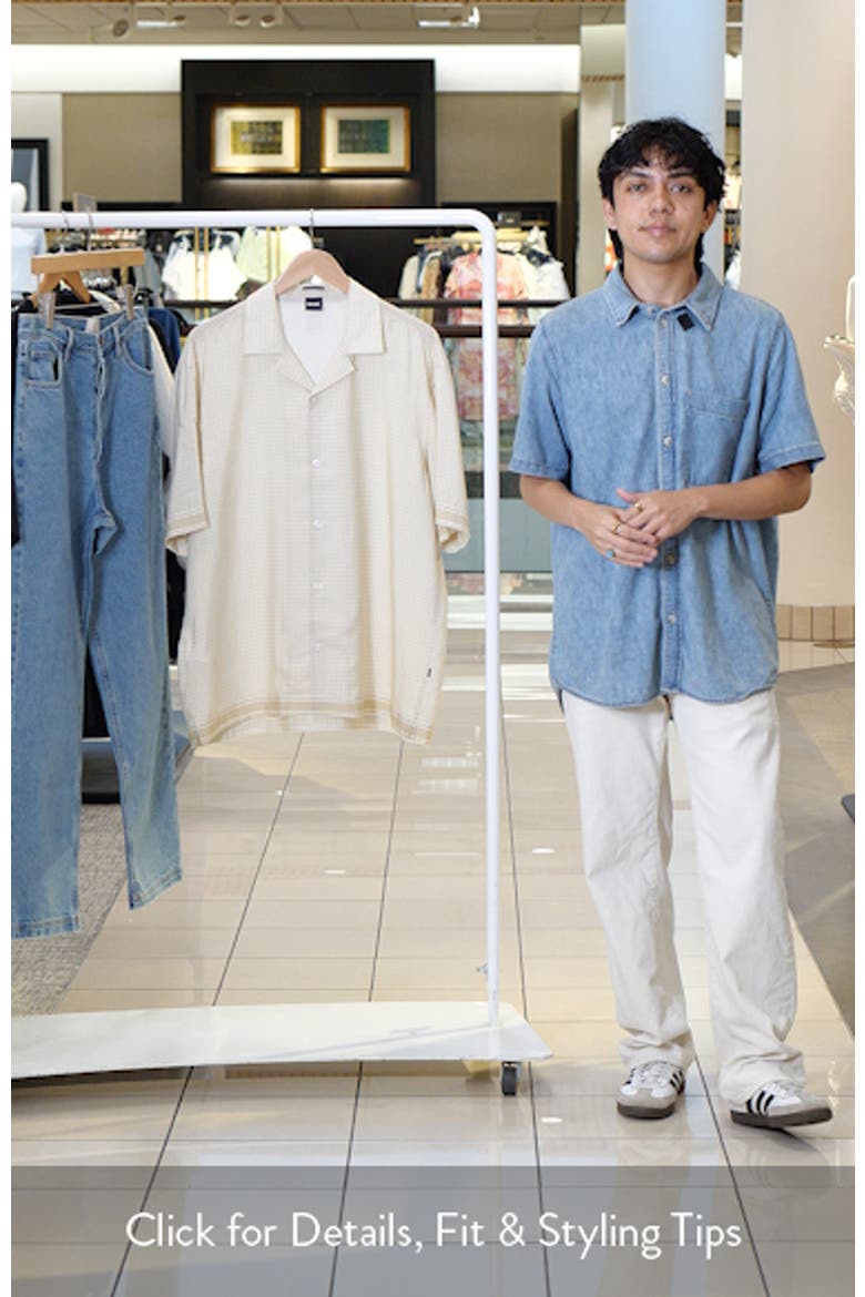 Lars Relaxed Fit Micropattern Camp Shirt video