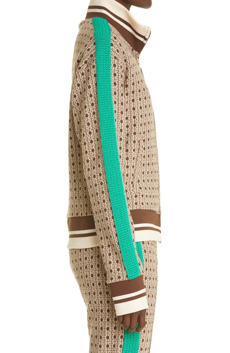 Wales Bonner Clarendon Crop Track Jacket, Alternate, color, 