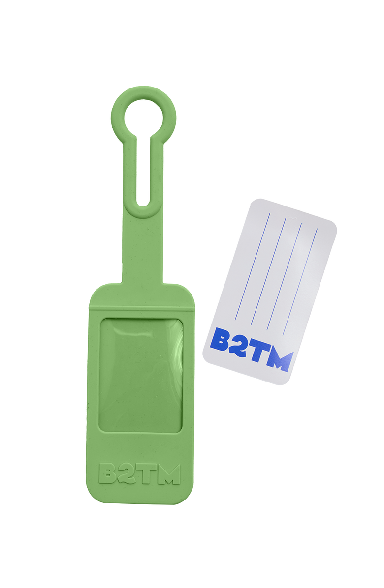 Baboon to the Moon Luggage Tag, Alternate, color, Mint Chip