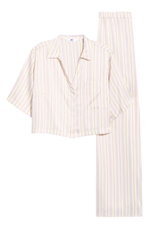 Washable High Waist Silk Pajamas