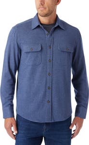 Fair Harbor Dunewood Stretch Flannel Button-Up Shirt