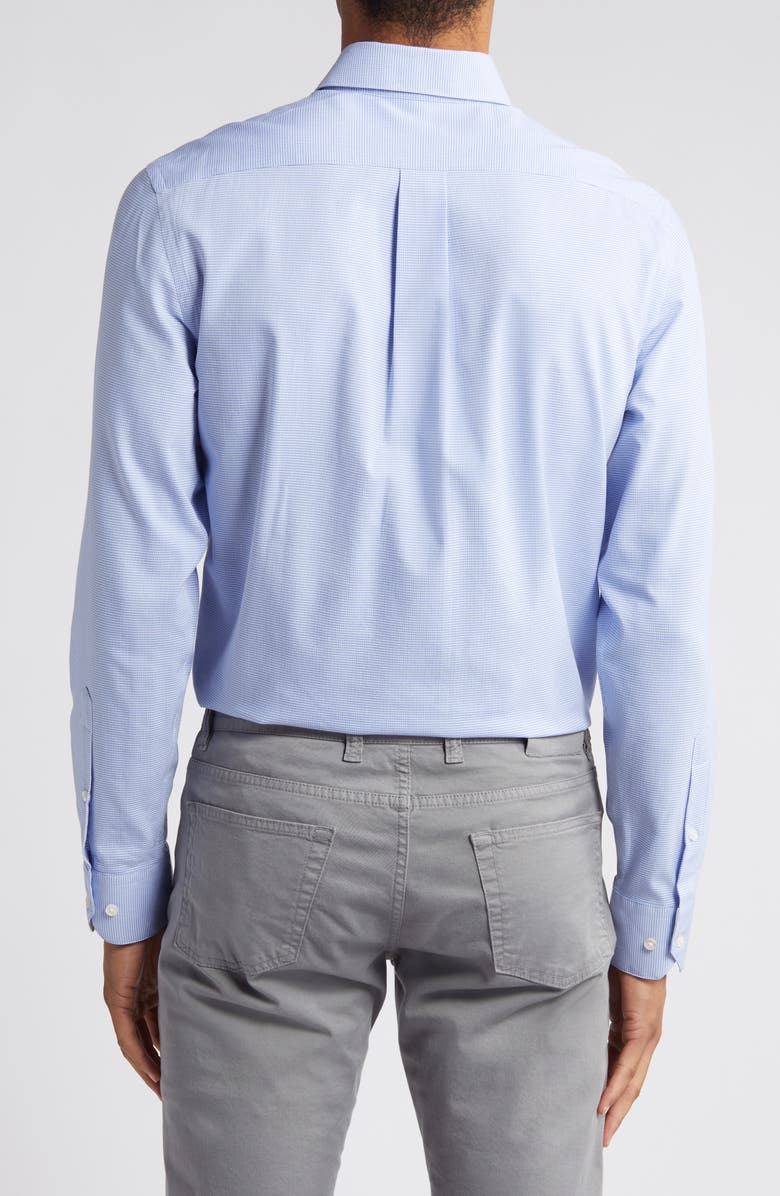 Scott Barber Dobby Check Stretch Button-Down Shirt, Alternate, color, 