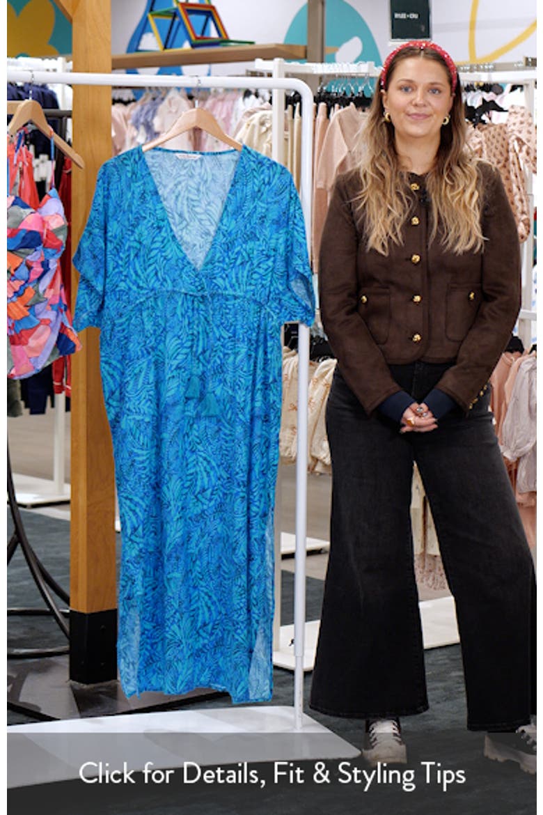 Dylan Midi Cotton Cover-Up Caftan video