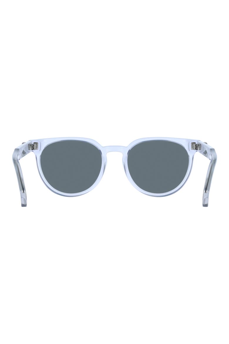 53mm Round Sunglasses, Alternate, color, TRANSPARENT GREY