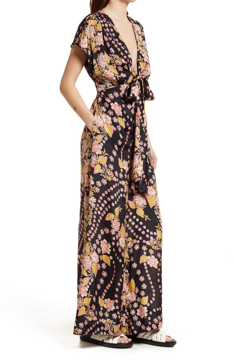 Free People In the Mood for Love Floral Print Jumpsuit, Alternate, color, 