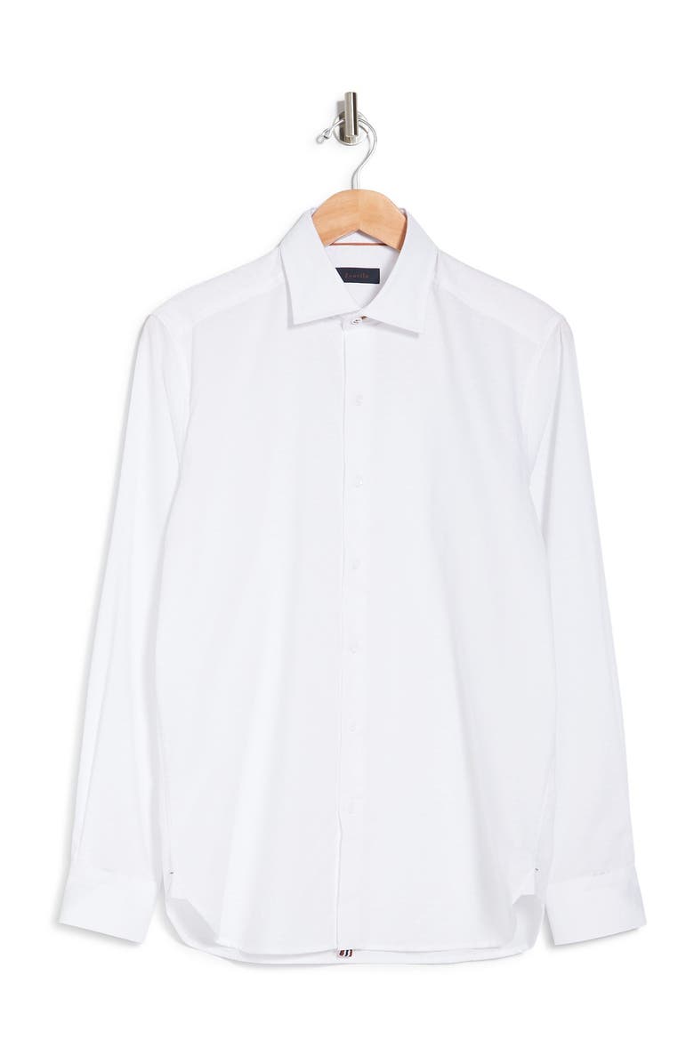 Zanella Jacquard Print Long Sleeve Tailored Fit Shirt, Alternate, color, 