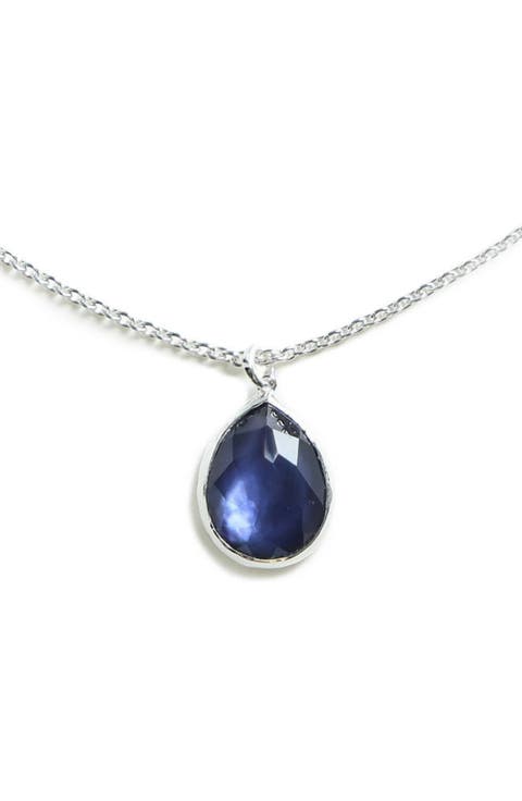 'Rock Candy' Teardrop Pendant Necklace (Online Only)