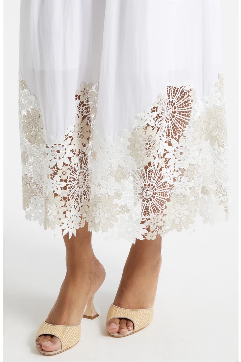 Milani Strapless Lace Detail Dress, Alternate, color, IVORY