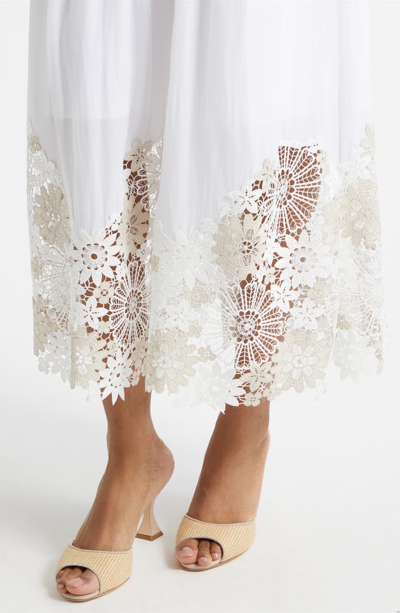 Ramy Brook Milani Strapless Lace Detail Dress, Alternate, color, Ivory