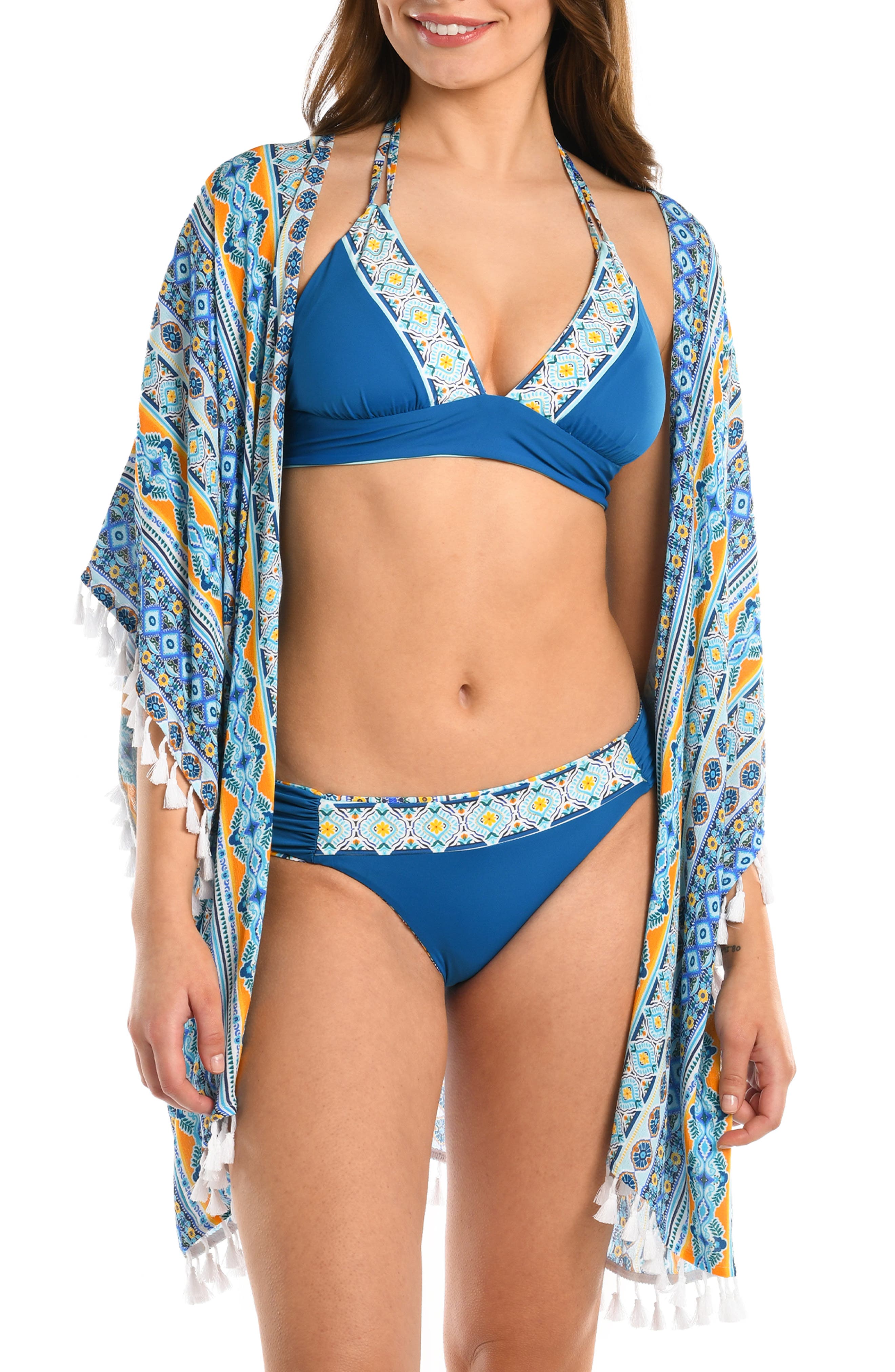 La Blanca Tassel Trim Cover-Up