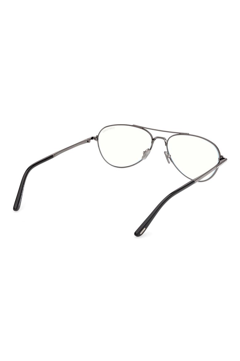56mm Pilot Optical Glasses, Alternate, color, DARK GUNMETAL / PALLADIUM