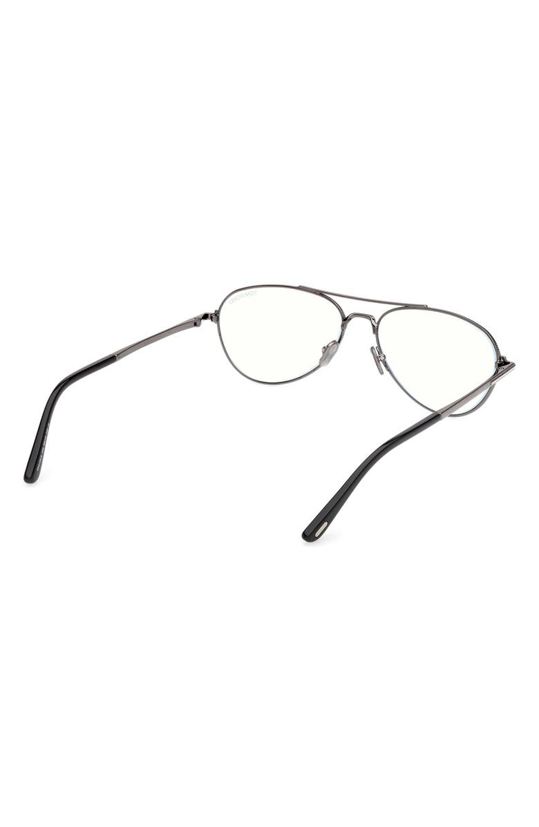 TOM FORD 56mm Pilot Optical Glasses, Alternate, color, 