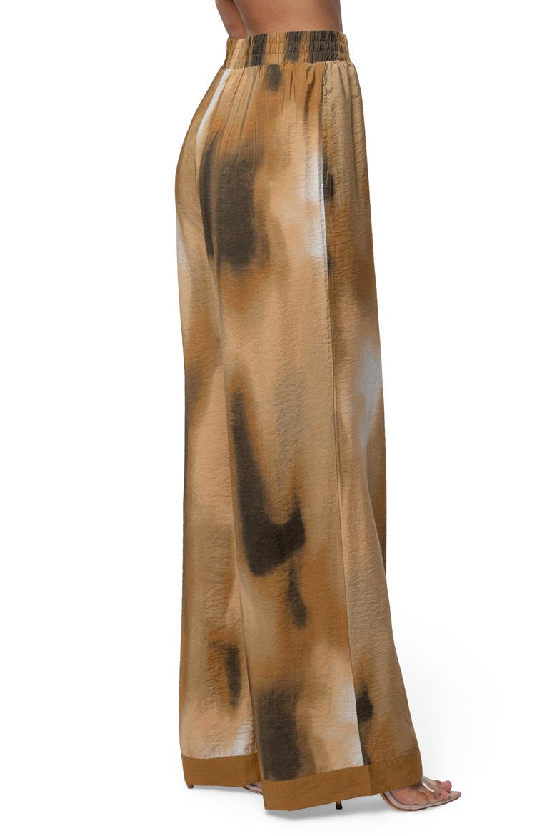 Celestial Wide Leg Pants, Alternate, color, BROWN