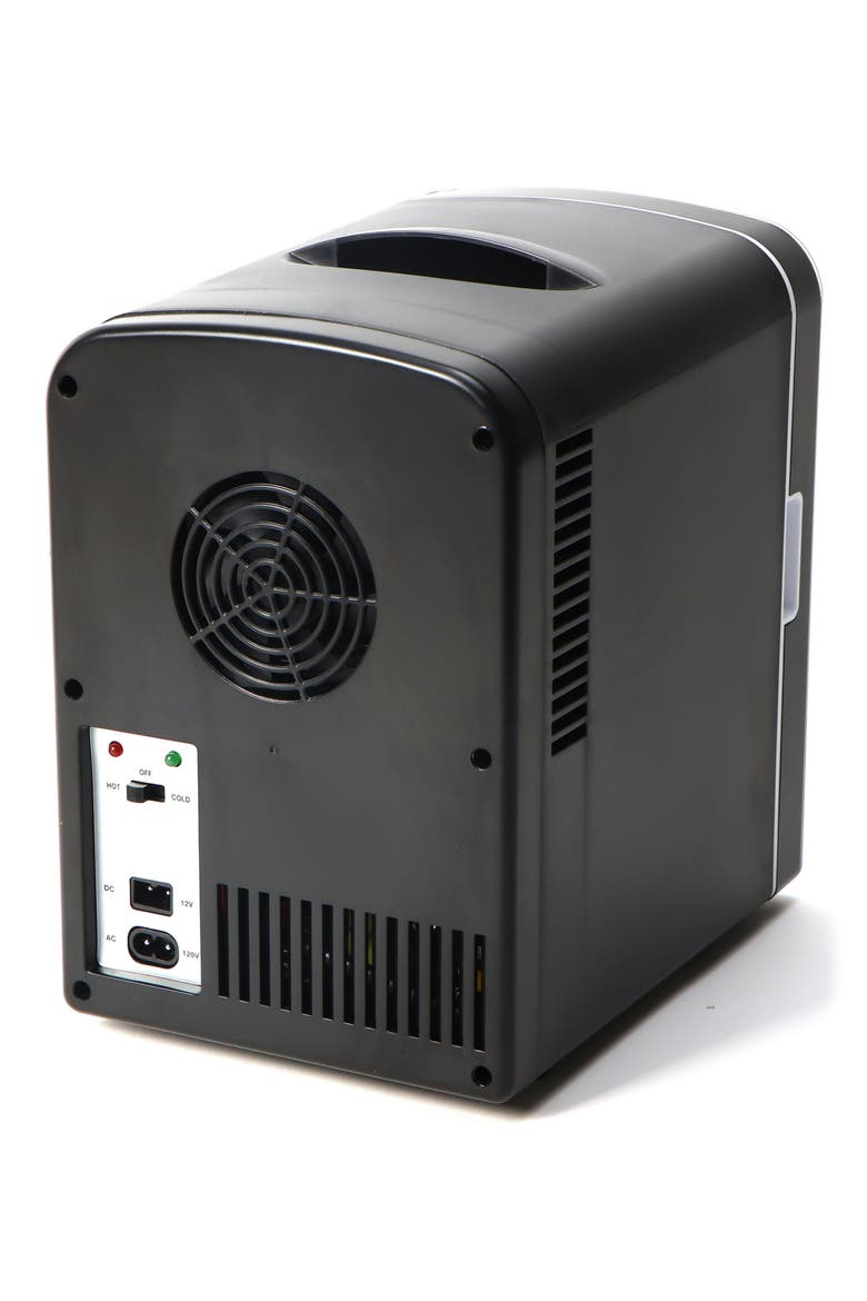 6-Can Mini Fridge, Alternate, color, BLACK