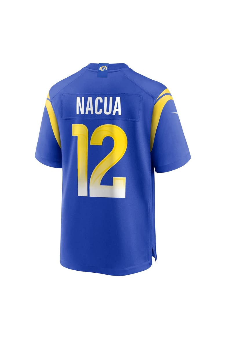 Men's Nike Puka Nacua Royal Los Angeles Rams Game Player Jersey, Alternate, color, Royal