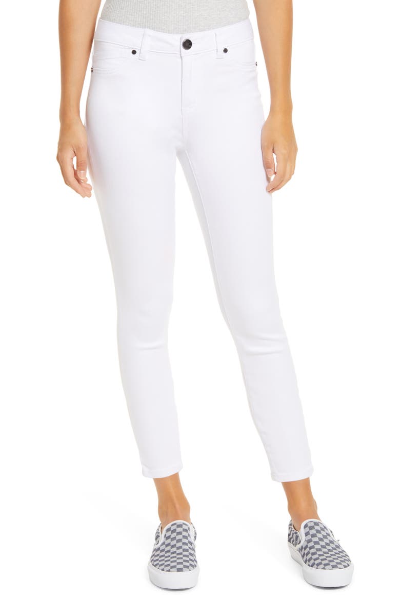 Ankle Skinny Jeans, Main, color, WHITE