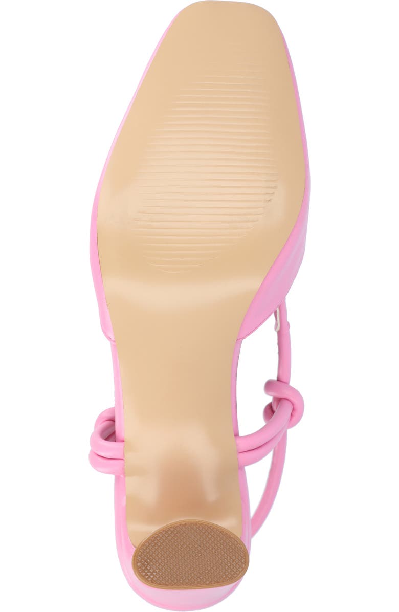 Journee Collection Margeene Slingback Pump, Alternate, color, Pink
