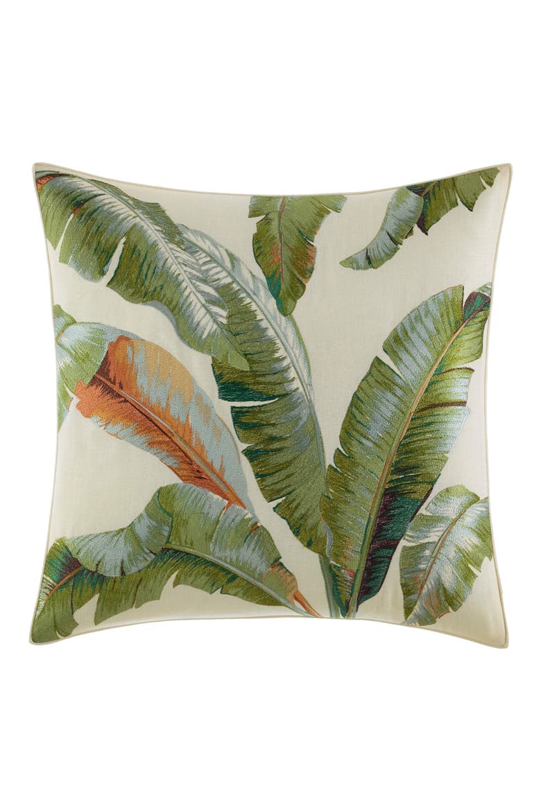 Palmiers Pillow, Main, color, MEDIUM GREEN