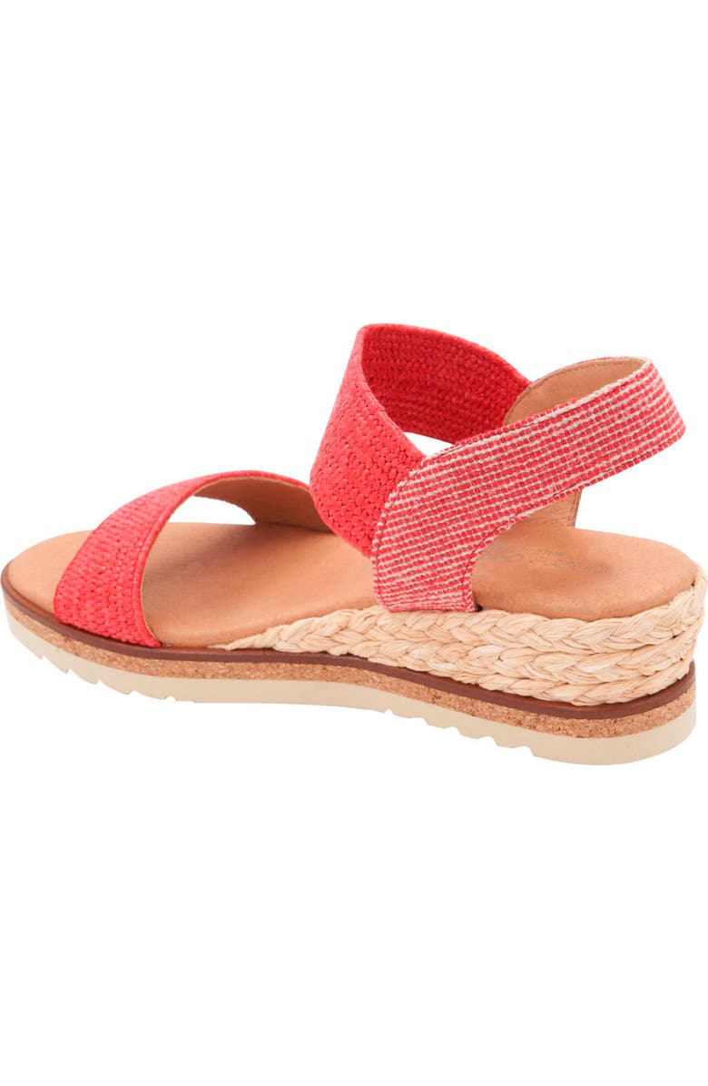 André Assous Neveah Featherweight Wedge Sandal, Alternate, color, Red