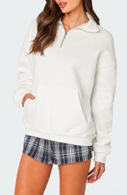 EDIKTED Quarter Zip Sweatshirt