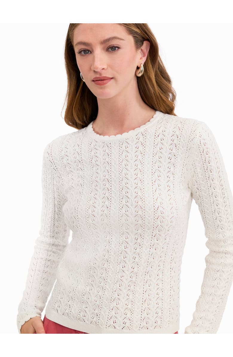 Rebecca Taylor Verana Knit Sweater, Alternate, color, Ivory