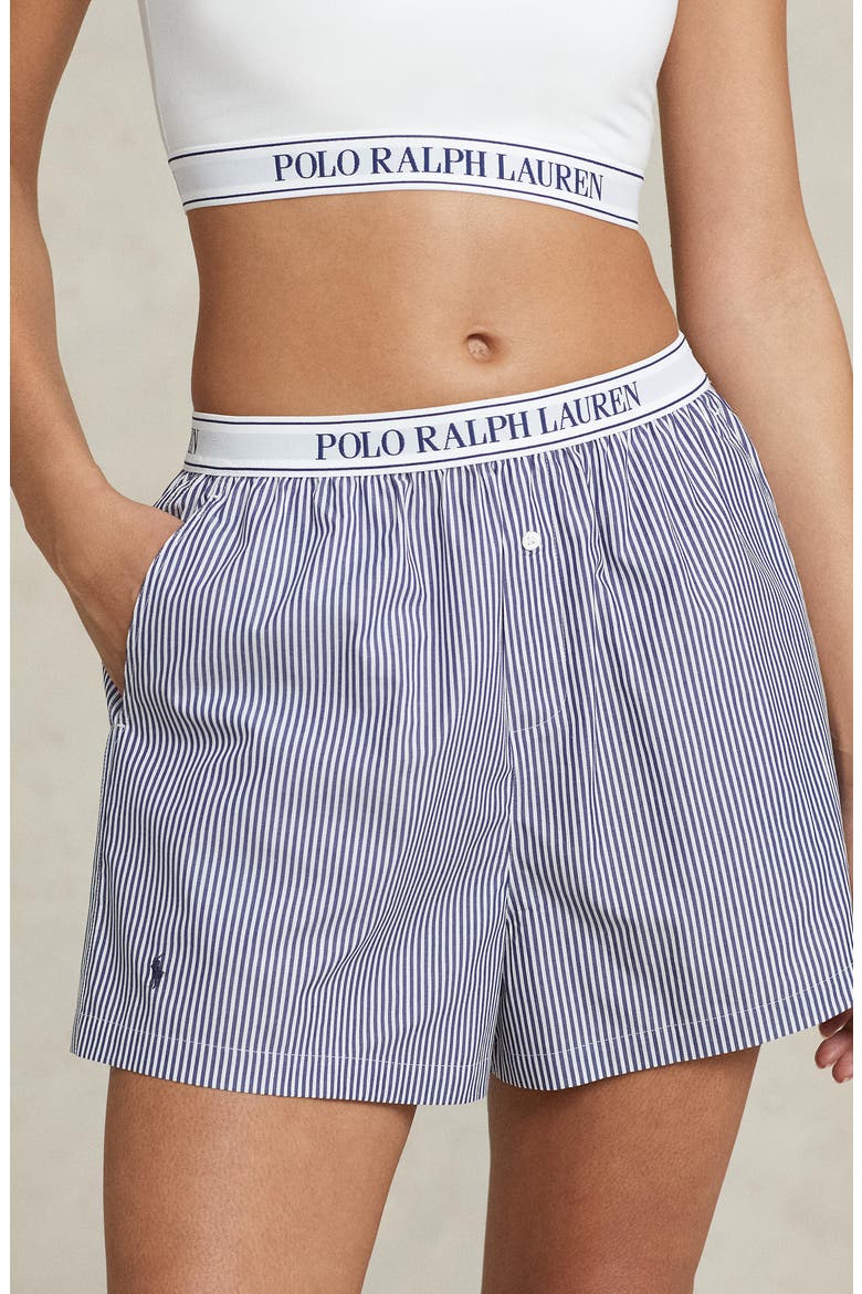 Boxer Pajama Shorts, Alternate, color, PURPLE STRIPES