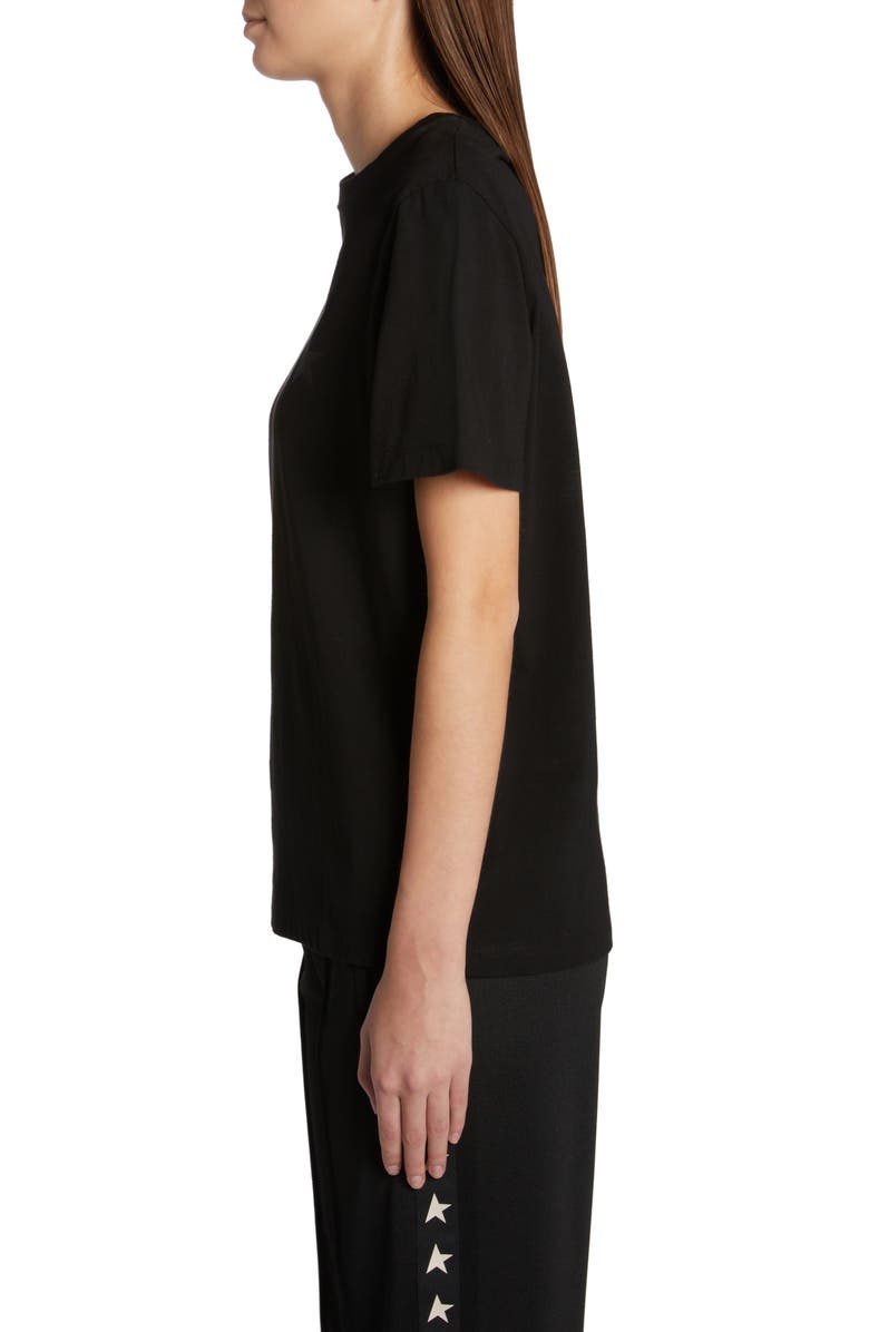 Golden Goose Small Star Cotton T-Shirt, Alternate, color, Black