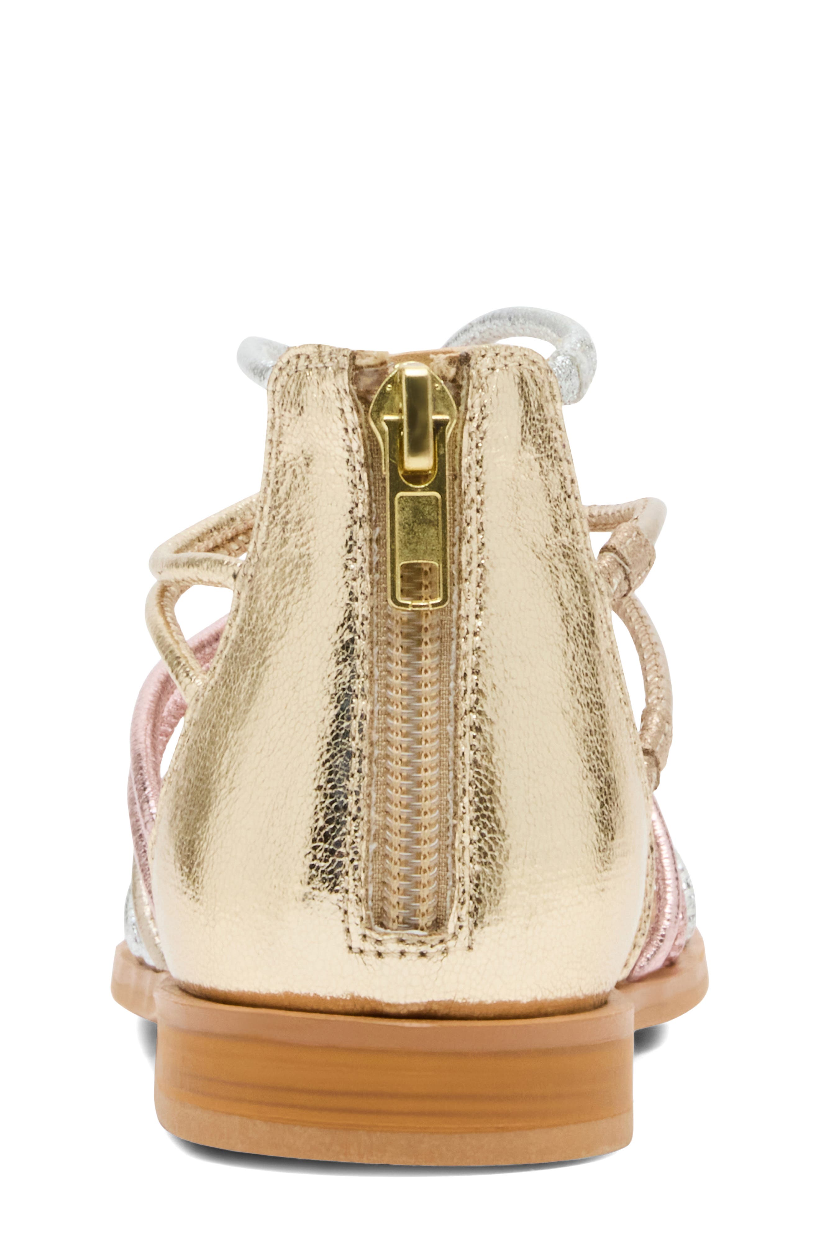 Steve Madden Kids' JGlowee Cage Sandal, Alternate, color, Metallic Multi