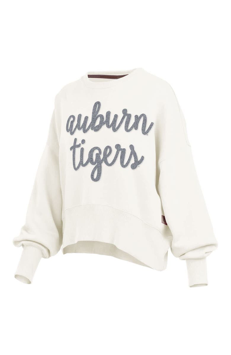 PRESSBOX Women's Pressbox Cream Auburn Tigers Chelsea Oversized Pullover Sweatshirt, Alternate, color, 