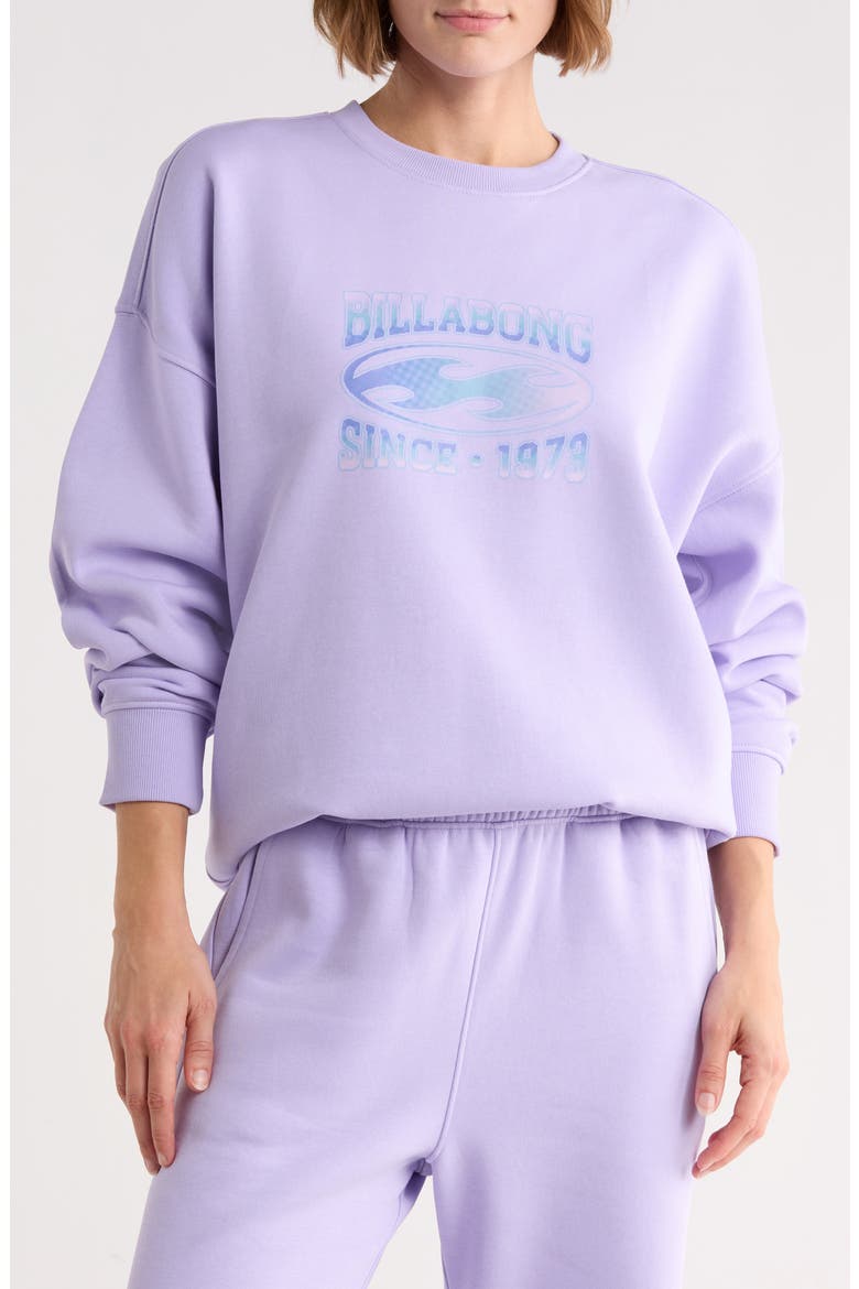 Surfside Oversized Graphic Sweatshirt, Main, color, LAVENDER
