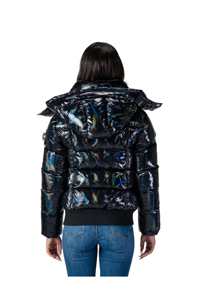 Woodpecker Women's Woody Bomber Quilted Coat, Alternate, color, Oily Black