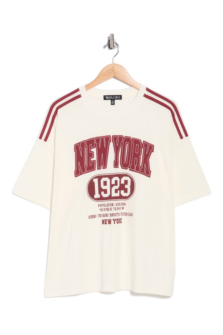 New York Graphic Jersey Tee, Alternate, color, MARSHMALLOW