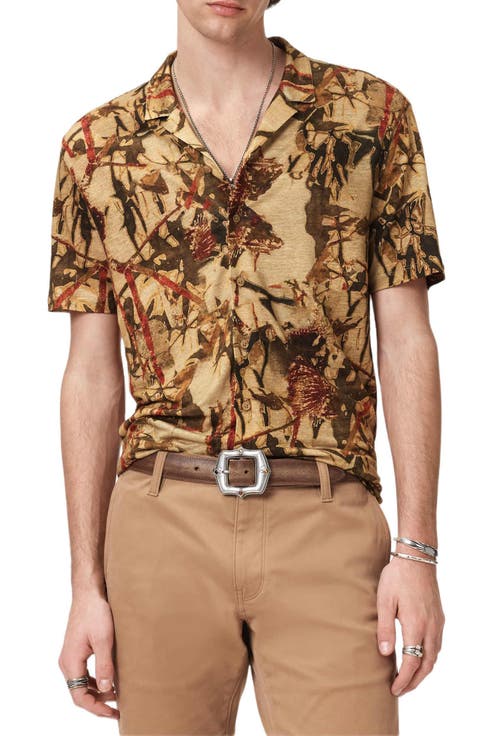 Marula Linen Short Sleeve Camp Shirt