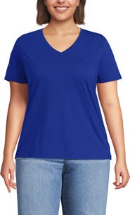 Lands' End Supima Cotton V-Neck T-Shirt