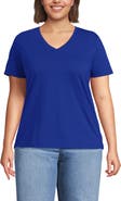 Lands' End Supima Cotton V-Neck T-Shirt