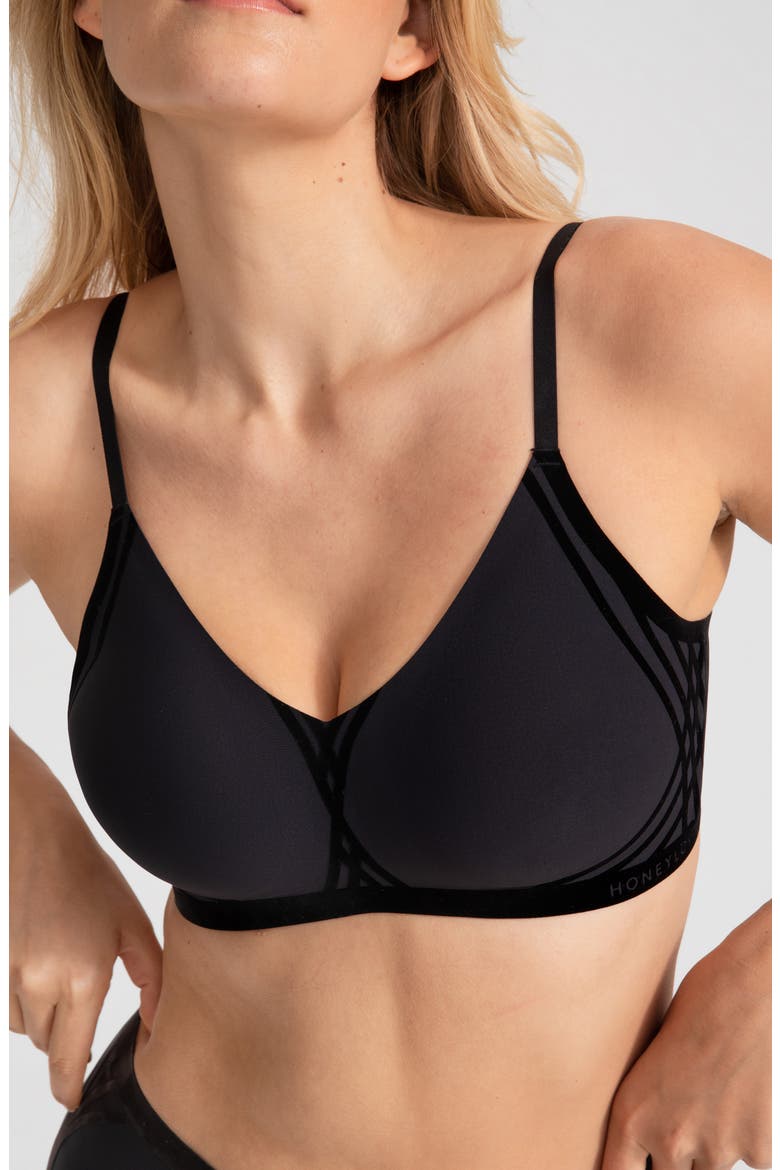 Silhouette Wireless Bra, Main, color, VAMP